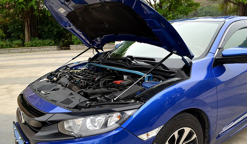 Для Honda Civic 10th Gen 4dr Sedan 2016 2017 2018 2019 крышка капота стойка гидравлическая штанга