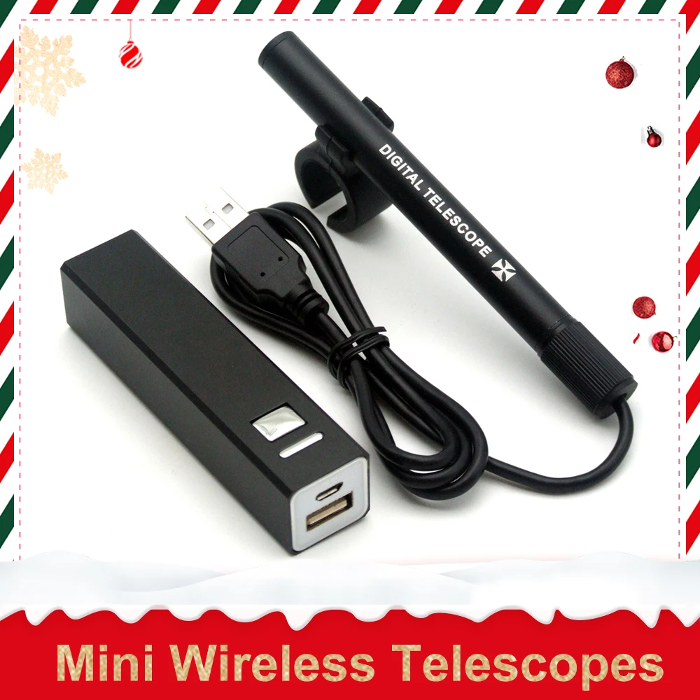 

Smart WIFI Digital USB Rechargeable Telescope Monocular Adjustable Scalable Camera Telescope with Built-in Battery and Bracket