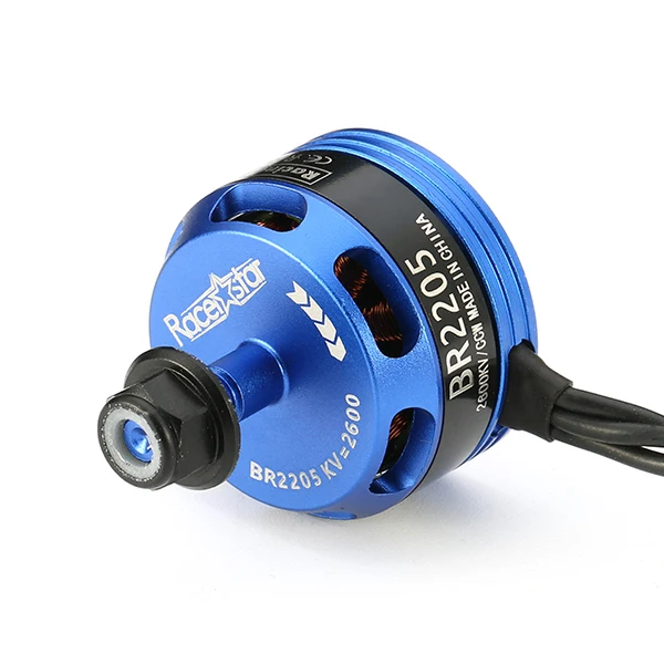 Racerstar Racing Edition 2205 BR2205 2600KV 2-4 S бесщеточный двигатель с вращением по часовой стрелке/CCW темно-синий для QAV250 ZMR250