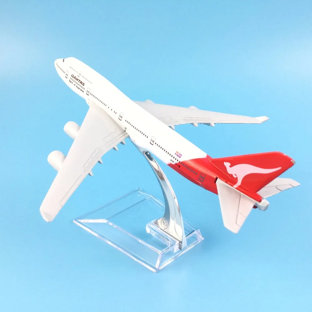 16 см металлический самолет австралийский воздух Qantas B747 400 авиакомпании боинг 747