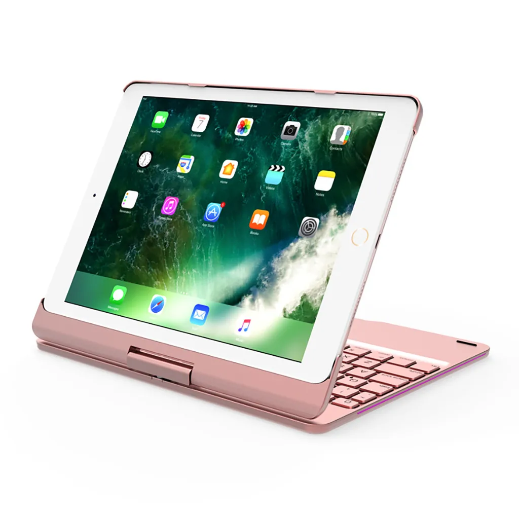

VOBERRY Keyboard For IPad Air/Pro 10.5 Case 360 Degree Flip Wireless Bluetooth Backlight Keyboard Cover Bluetooth Keyboard #2