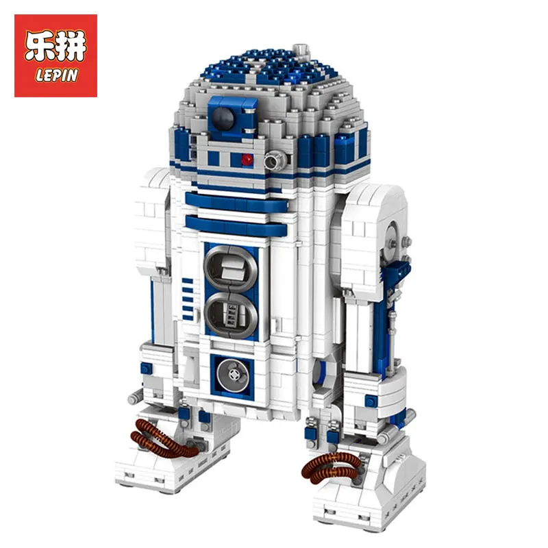 

Lepin 05043 2127Pcs Star Wars Genuine Blocks Series The R2 Robot Set Out of print D2 Building Blocks Bricks Children Toys 10225