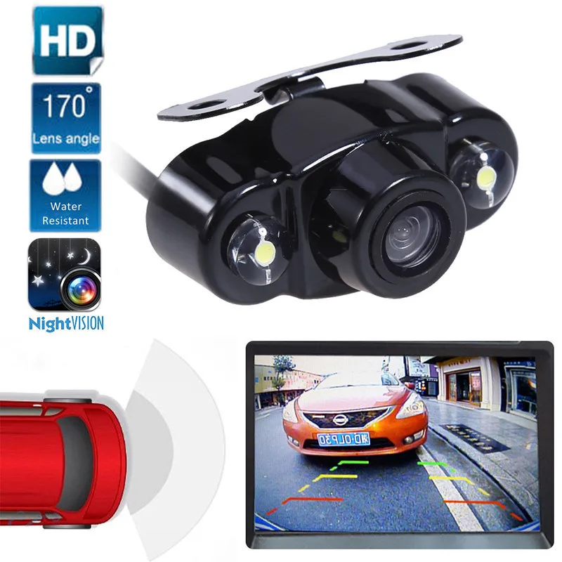 

IR Infrared light Waterproof Car Rear View Camera Car Parking Assistance IR Night Vision for parking rear Backup View Camera