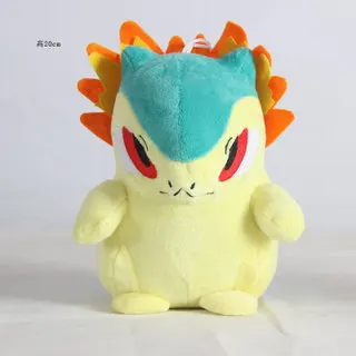 Пикачу Бульбазавр Squirtle Charmander Мягкая Игрушка коллекция хобби кукла аниме периферийная плюшевая кукла рождественский подарок для детей - Цвет: Typhlosion 20cm