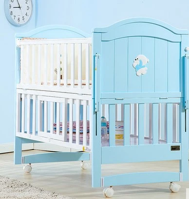 Bebe Lit Europeenne Blanc Bebe Berceau Multifonctionnel Enfant Lit Avec Roulettes A Envoyer Filets Aliexpress
