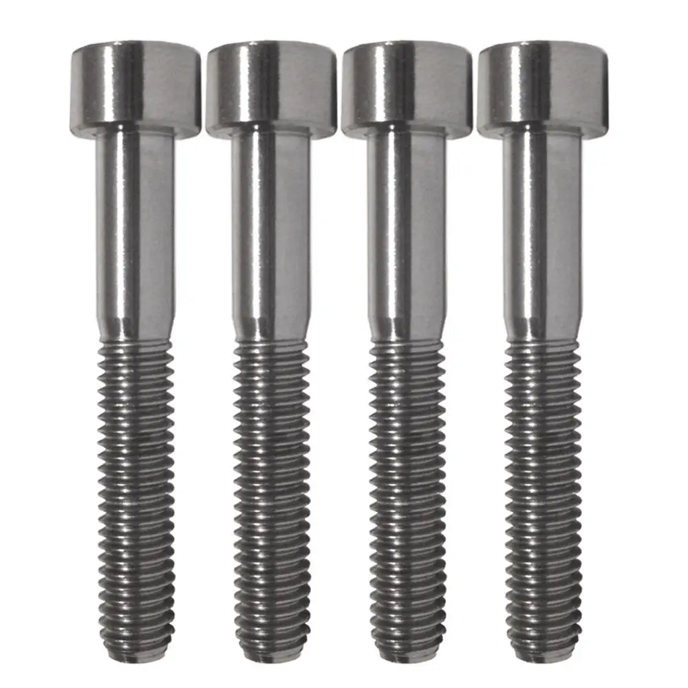 4Pcs M6X40mm Titanium Bolts Screws Bike Bicycle Bolt Screw Cylindrical