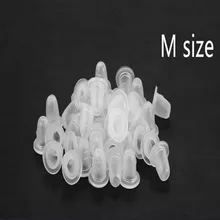 1000 шт. 15 мм Большой Размеры чистый белый татуировки Чашки для постоянного Макияж Caps питания с