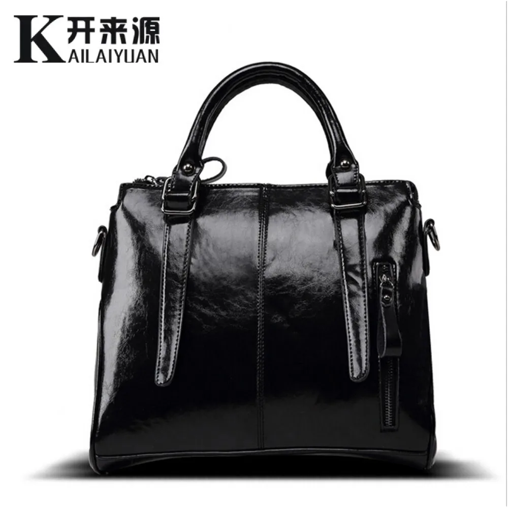 

KLY 100% Genuine leather Women handbags 2018 New brand design Messenger bag fashion ladies Crossbody Bag famous brand bags