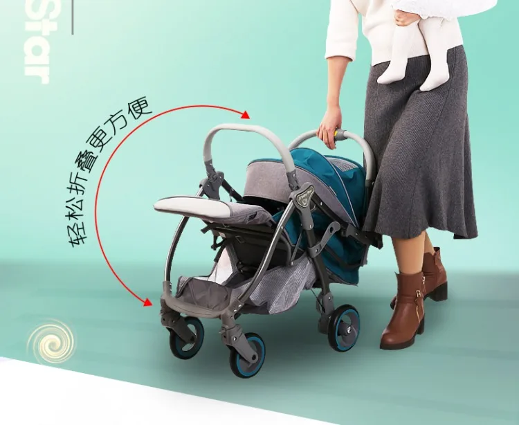 Светильник для коляски может быть на самолете; детская коляска; летний ультра-светильник; маленькая Складная коляска для новорожденных