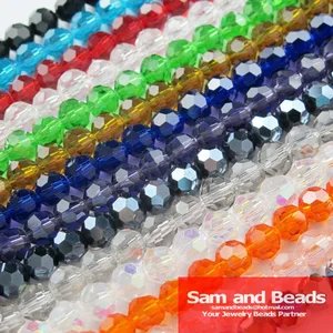 100 шт./упак. 4 мм граненых стеклянных шариков радужных Стекло прозрачные бусины для изготовления ювелирных изделий 17 Цвета в общей сложности Бесплатная доставка CB07 - изображение