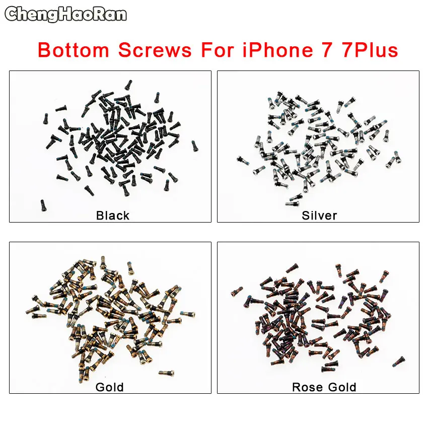 ChengHaoRan 2 шт. нижний винт для iPhone 7 / Plus P док разъем Torx 5 точечный со звездой винты