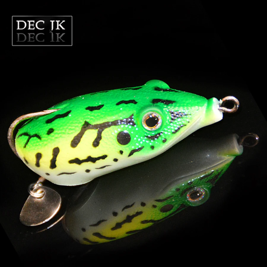 5.5cm Fishing Lur Fake Bait Trolls Soft Floating Frog Lure Topwater Artificial Baits China For Pike Swimbait With Hooks Lures (6)