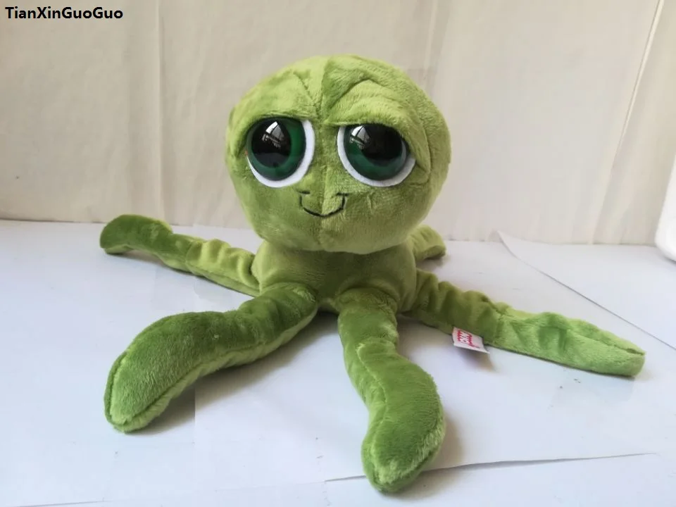 

about 25cm lovely cartoon green octopus plush toy baby toy birthday gift b0968