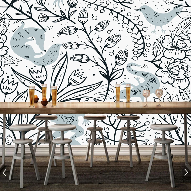 Custom-3d-wallpapers-for-living-room-nonwoven-wallpaper-for-bathroom-Garden-stone-arches-sea-view