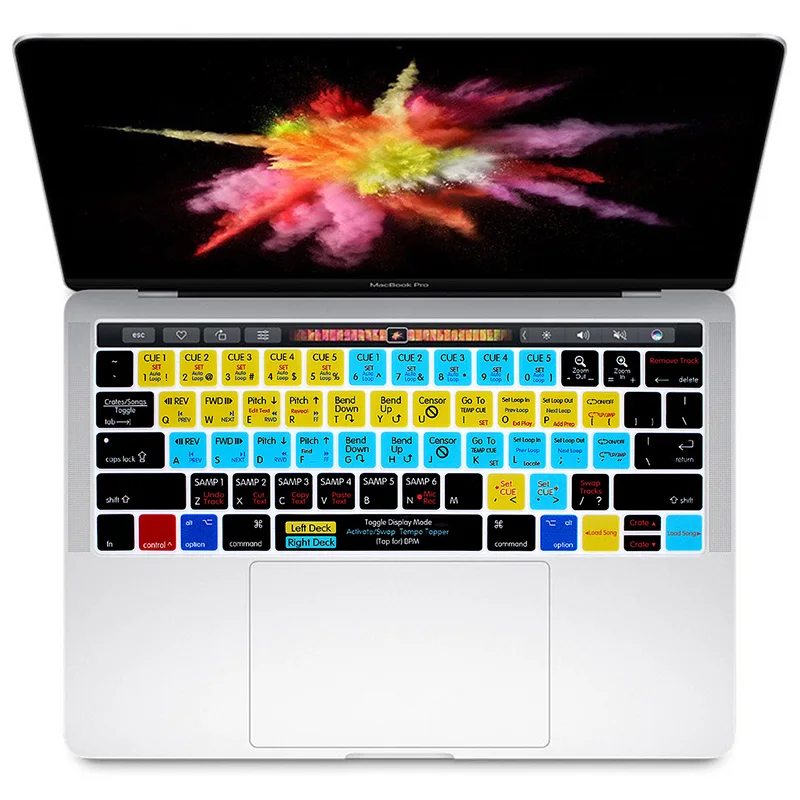 Силиконовый чехол для клавиатуры Serato Scratch LIVE с горячим ключом Macbook Pro 13 &quot15&quot Touch