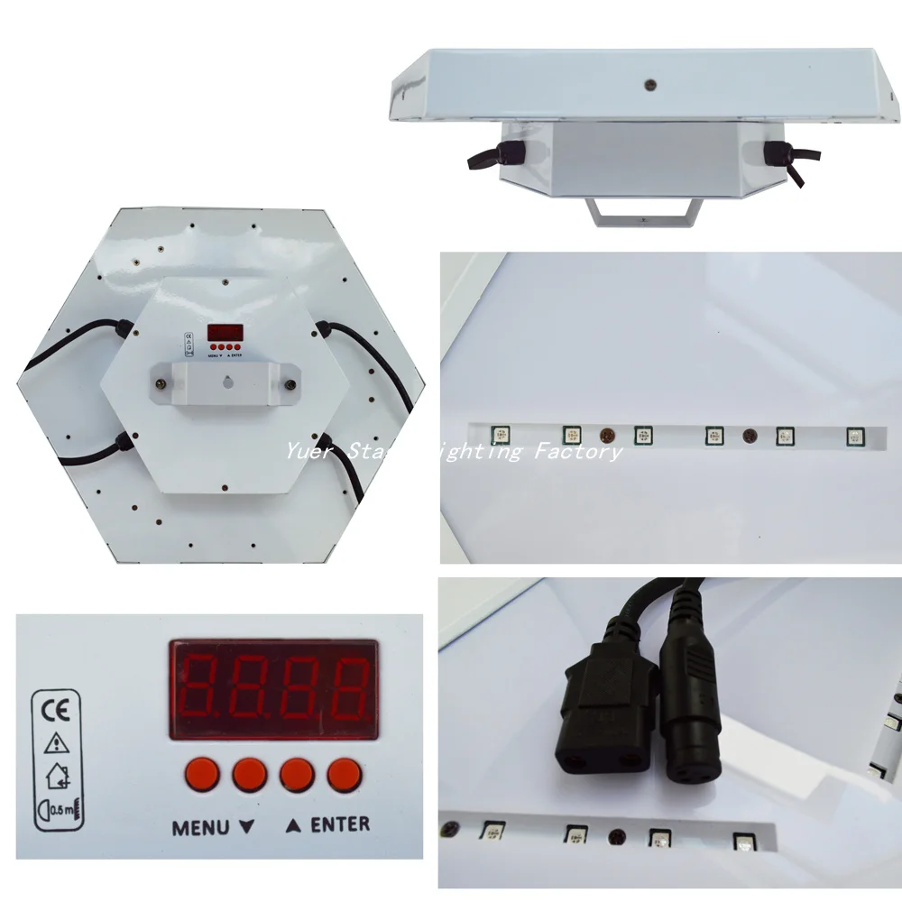 8 шт./лот dmx512 126 шт. 5050 SMD RGB 3в1 Железный корпус Светодиодная лампа для сценических