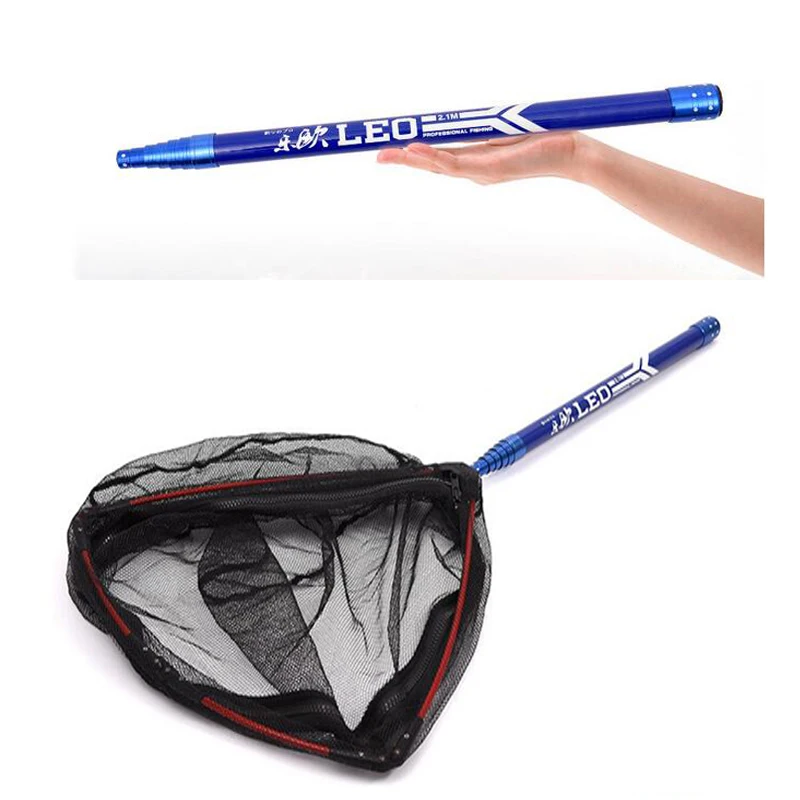 210cm new Length Large size Aluminium alloy Folding Carp scoop net dip net Fishing Net Fishing