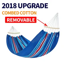 Высокое качество 200x150 см гамак со съемной палкой двойные садовые качели спальная кровать открытый кемпинг подвесное кресло портативный