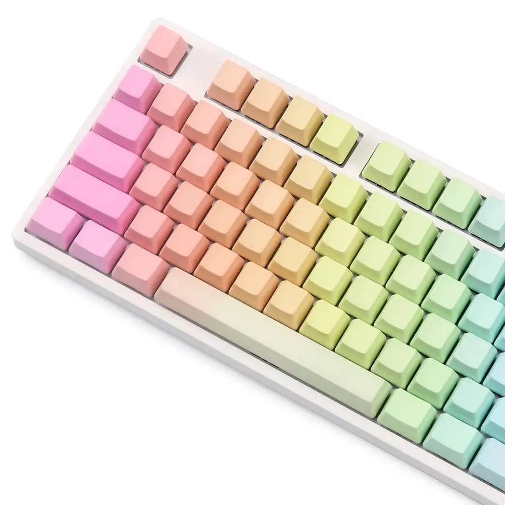 Пустые pbt колпачки для ключей толстые 1976 oem профиль радужные распространяется wried