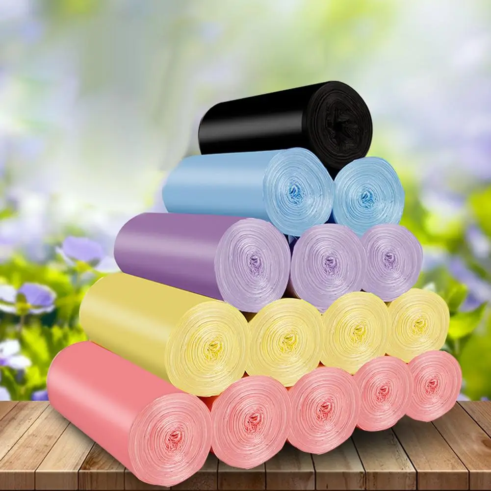 

300Pcs Home Portable Thickened Box-packed Garbage Bags Holder Kitchen Travel Scented Disposable Cleaning Waste Trash Bag