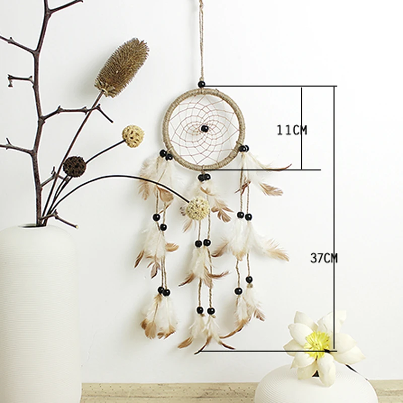 Indian Handmade Dream Catcher Hanging Decoration Feathers Craft Gift for Home Decoration Ornament Craft Gift 3