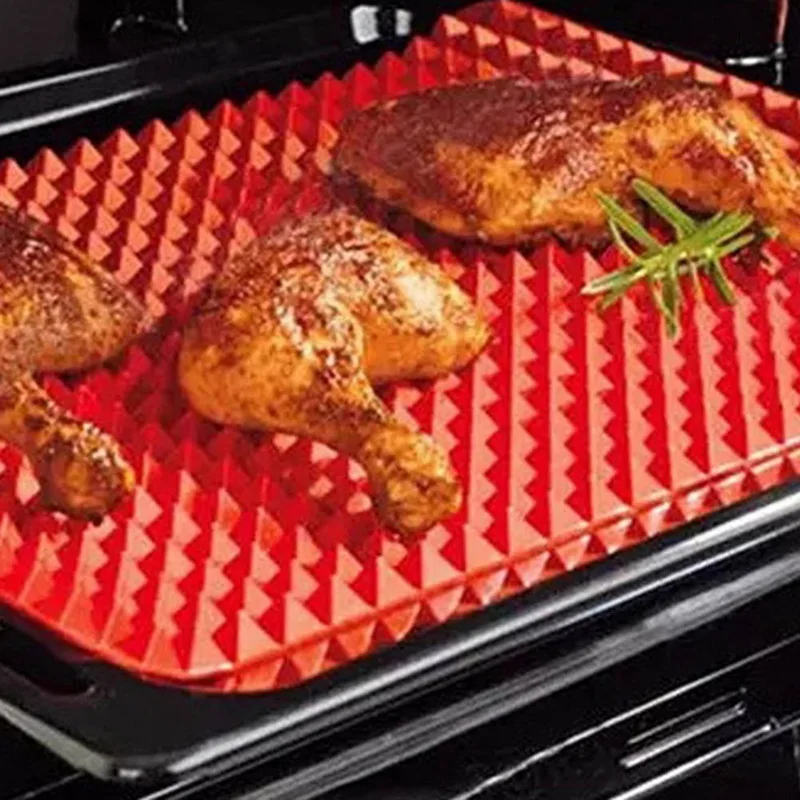 

BBQ Pan Bakeware Nonstick Silicone Baking Mats Pad Moulds Microwave Oven Baking Tray Sheet Kitchen Baking Tools