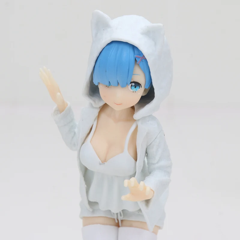 Rem ram фигурка Nyanko Mode Ver Re: жизнь в другом мире от Zero PVC Аниме Фигурка кошка ухо кукла