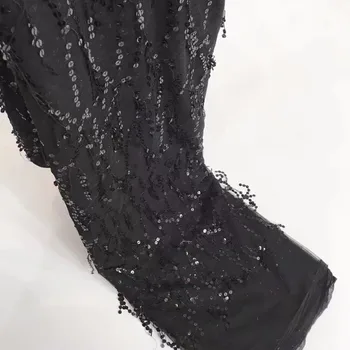 

African French lace fabric, with sequined high quality African chiffon lace fabric with a sequined 5-yard bridal party dress ZY6
