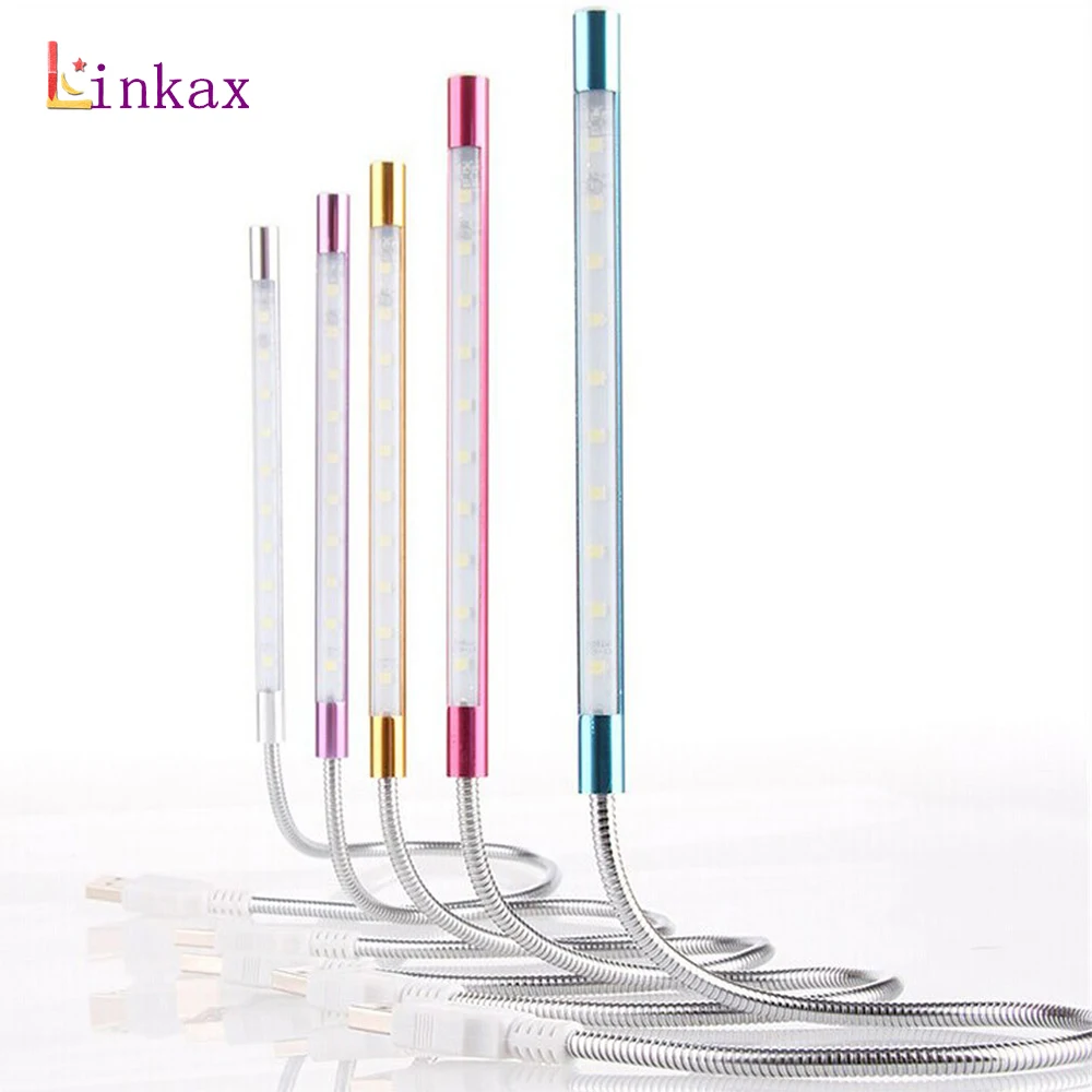 

Portable Mini Flexible 10 LED USB Light Computer Reading Lamp for Notebook Laptop Computer Desktop PC Keyboard Flashlight
