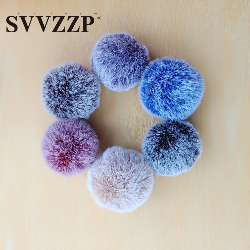 

2018 Simple Key Chain Fur Ball Pompon Keychain Trendy Artificial Rabbit Fur Animal Keychains for Woman Car Bag With Chains
