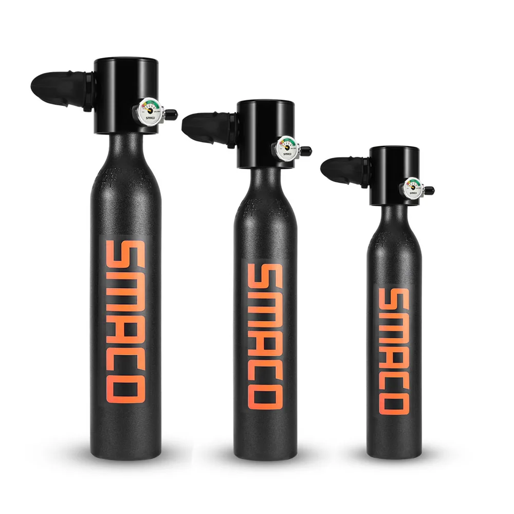 

SMACO Diving Equipment Mini Scuba Diving Cylinder Scuba Oxygen Tank for Snorkeling Underwater Breathing Accessories