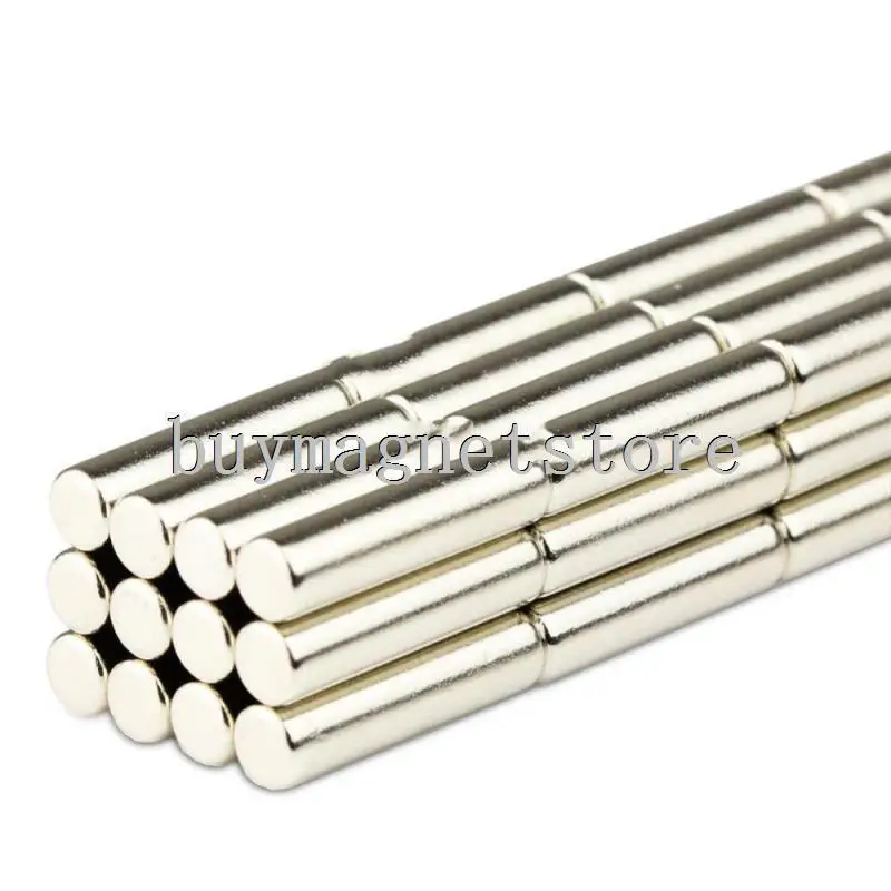 50pcs Super Strong Round Long Cylinder Bar 5 mm x 20 mm Rare Earth Neodymium n52 ndfeb