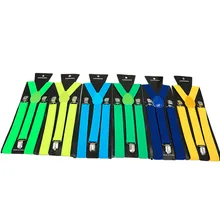 Шт. 1 шт. новые мужские женские серьга унисекс-на подтяжках эластичные y-образные регулируемые подтяжки Твердые 25*100 см красочные Горячие