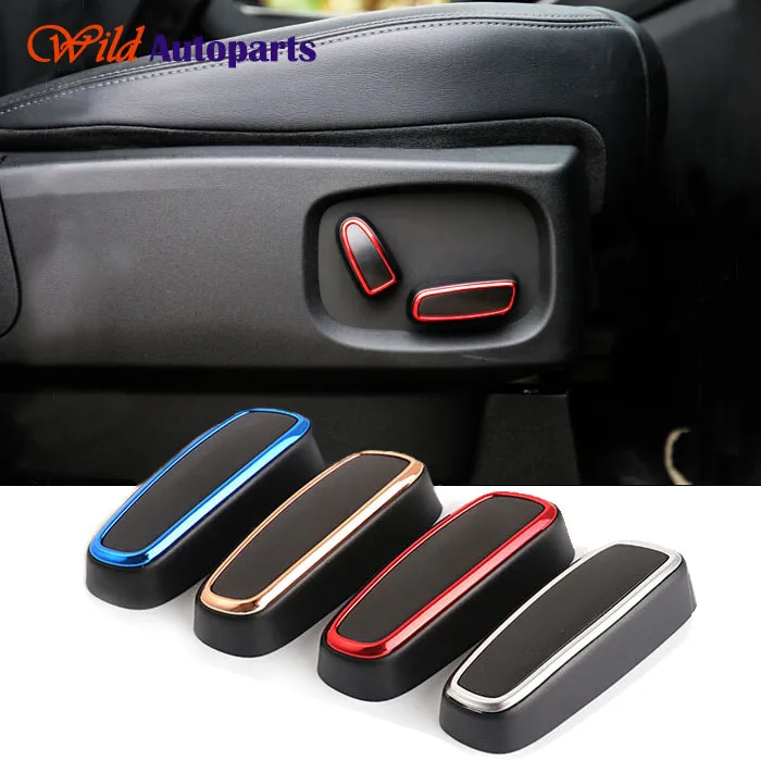 4pcs Red / Blue / Chrome Chair Seat Adjustment Swi...