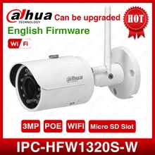 DaHua IPC-HFW1320S-W 3MP мини цилиндрическая IP камера день/ночь инфракрасная CCTV камера Поддержка IP67 водонепроницаемая камера безопасности Система