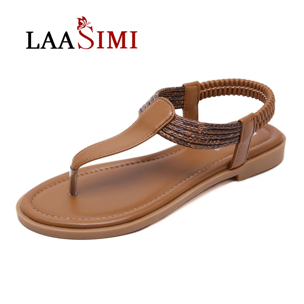 

LAASIMI Women Sandals Bohemia Fringe Summer Sandal Shoes Female Hook Casual Slip On Summer Single Flat With Shoe Ladies Shoes