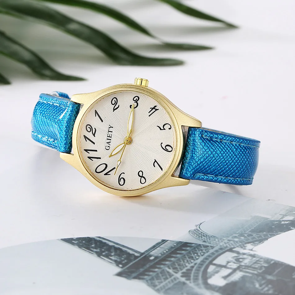 Gaiety relogio feminino Роскошные horloges vrouwen женские часы с арабскими цифрами и цифровым