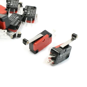 

IMC Hot 10 Pcs Micro Limit Switch Long Hinge Roller Lever Arm Snap Action LOT