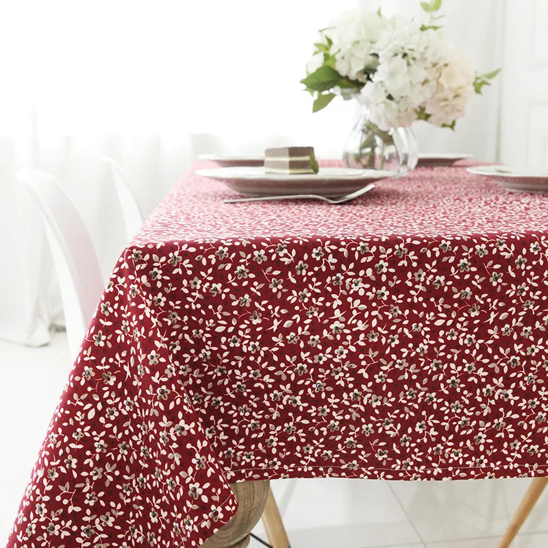 retro floral table cloth cotton poyester print Chinese style