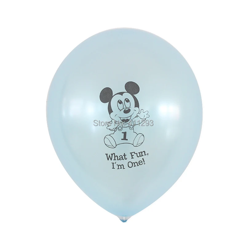 12 unids/lote Mickey Minnie globo Primer Cumpleaños 1st dibujos animados fiesta de cumpleaños rosa azul oro 12 pulgadas globos 12 unids/lote Mickey Minnie globo Primer Cumpleaños 1st dibujos animados fiesta de cumpleaños rosa azul oro 12 pulgadas globos