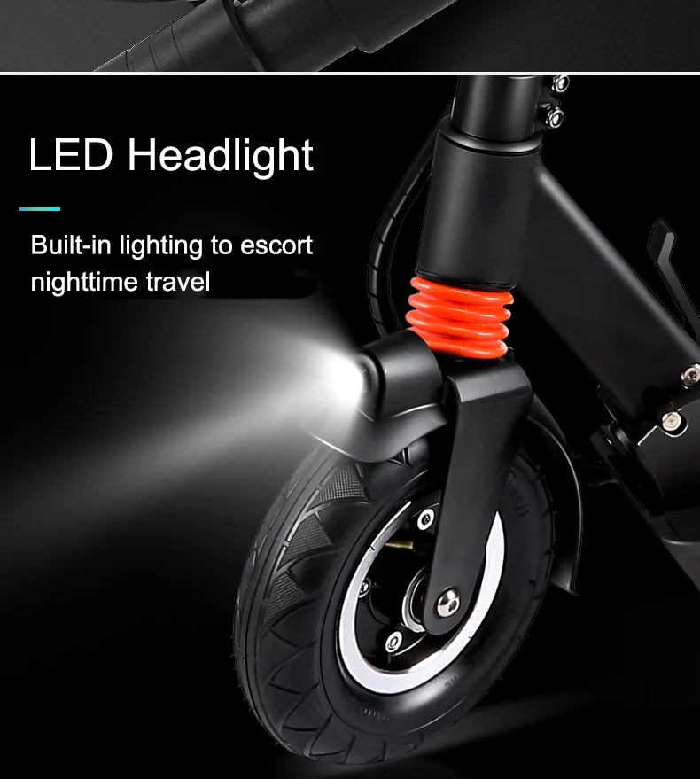 Top 350W 8inch 36V 48V Off Road Electric Scooter Adulto Powerful Hoverboard Electric Skateboard CE Ruimas Foldable Lithium Battery 10