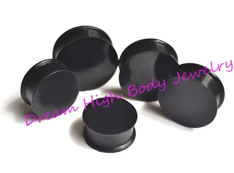 

New Arrival Ear Plug Flesh Tunnel Ear Piercing Expander Large Size 22 24 26 28 30mm Black silicone Fashion Earring Body Jewelry