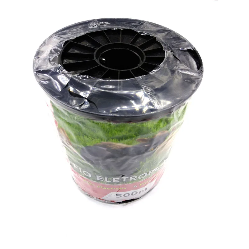 Goedkoop Elektrische Hek Draad Rood Wit Kunststofdraad met Stalen Poly Touw Voor Paard Afrasteringen Ultra Lage Weerstand Draad