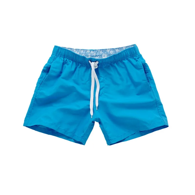 Мужская одежда для плавания, Шорты для плавания, пляжные шорты для плавания, Шорты для плавания, шорты для плавания, мужские однотонные дышащие спортивные шорты для серфинга - Цвет: blue