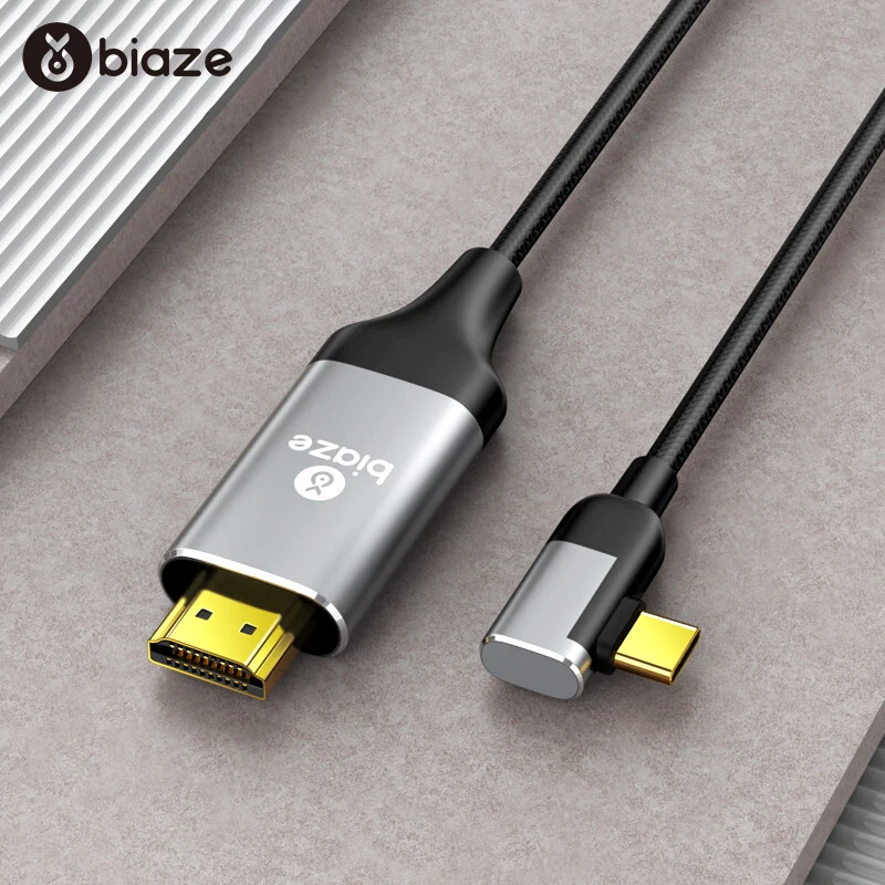 Biaze USB C на HDMI кабель USB-C HDMI адаптер Тип C на HDMI портом Thunderbolt 3 для MacBook samsung Galaxy S9 S8 huawei Коврики 20 P20 Pro