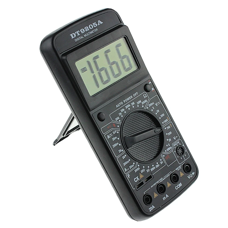 

DT9205A Digital Multimeter AC/DC Voltmeter Ammeter Resistance Capacitance Meter