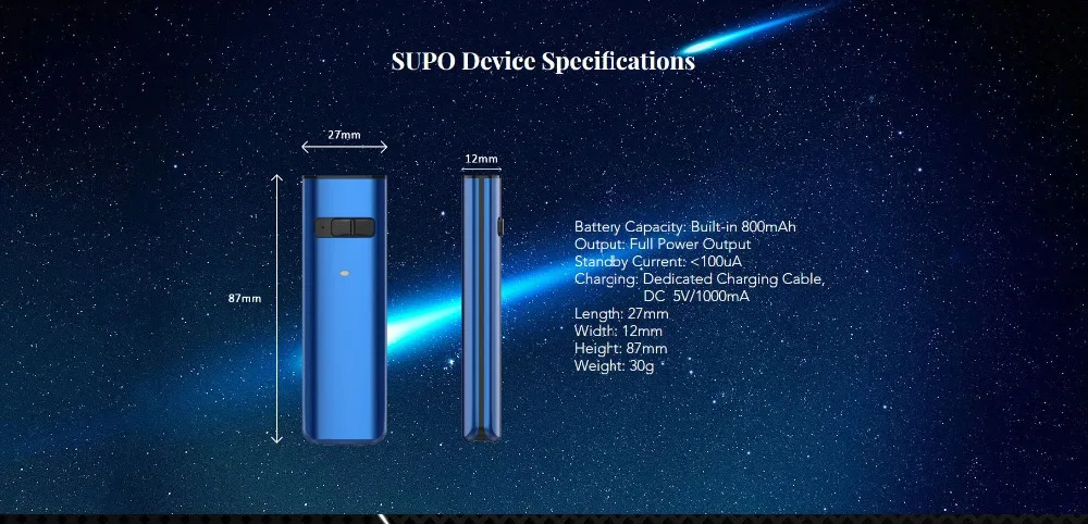 New KangerTech SUPO Vape Kit Kanger 800mAh SUPO MOD Battery 2mL SUPO Pod Cartridge DL and MTL Electronic Cigarette Vaporizer 01 (6)