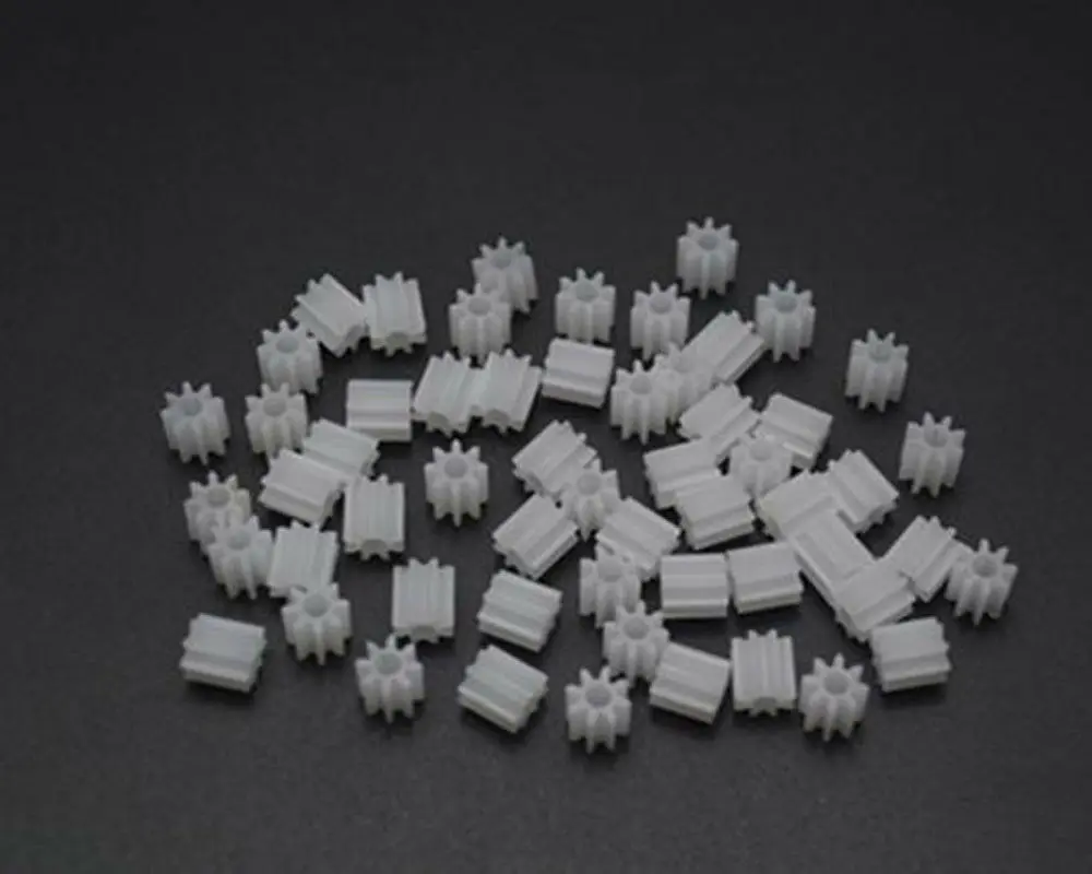 

10pcs 0.5 Modulus 8 Teeth Plastic Gear Cog for 2mm Toy