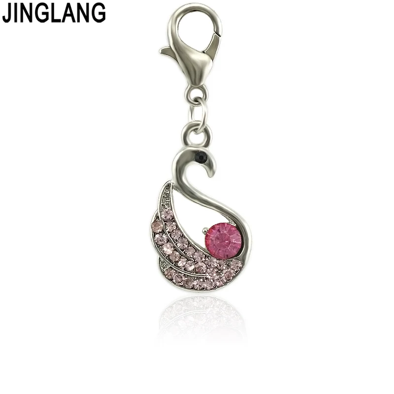 JINGLANG подлинный лебедь Подвеска Подвески Подходит для женщин Браслеты DIY