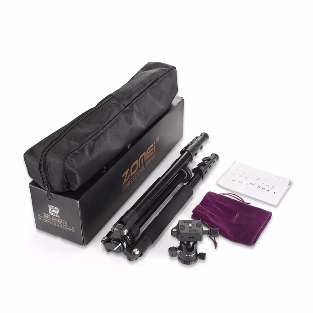 Zomei Q555 Professional Tripod Aluminum Flexible